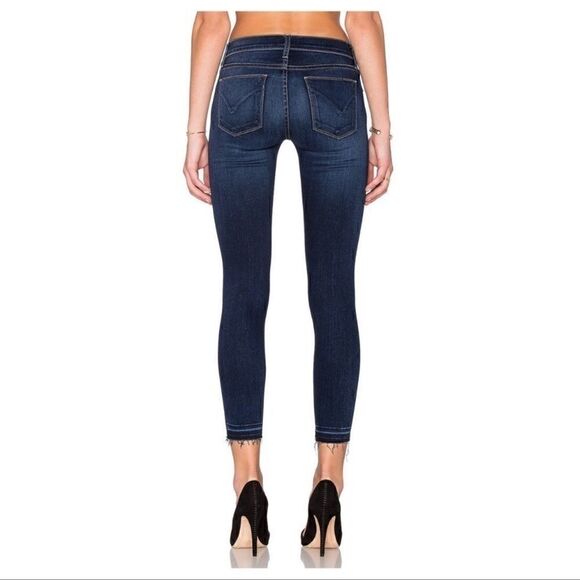 HUDSON Krista Crop Raw Hem Super Skinny Jeans Dron 28 - Picture 2 of 7